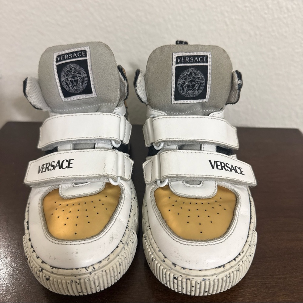 Versace La Greca Boys Sneakers Euro Size 31/ US Size 13C Preowned No Box!!